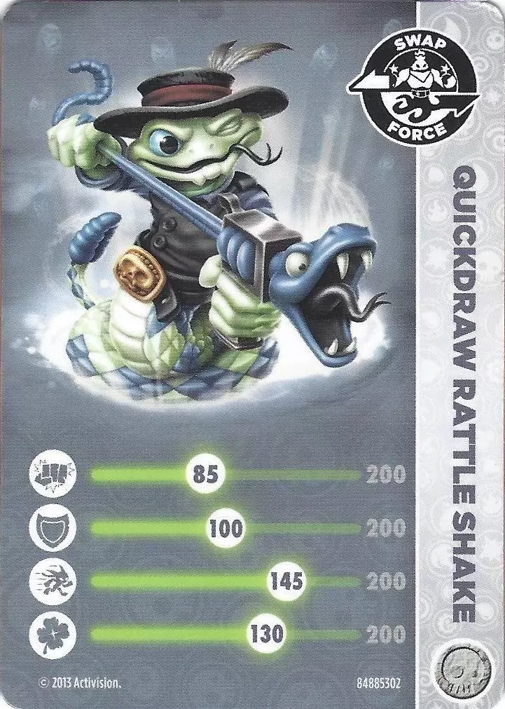 Cartes Skylanders Swap-Force - QuickDraw Rattle Shake