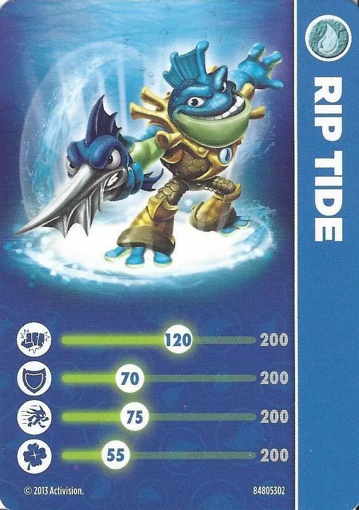 Skylanders Swap-Force Cards - Rip Tide