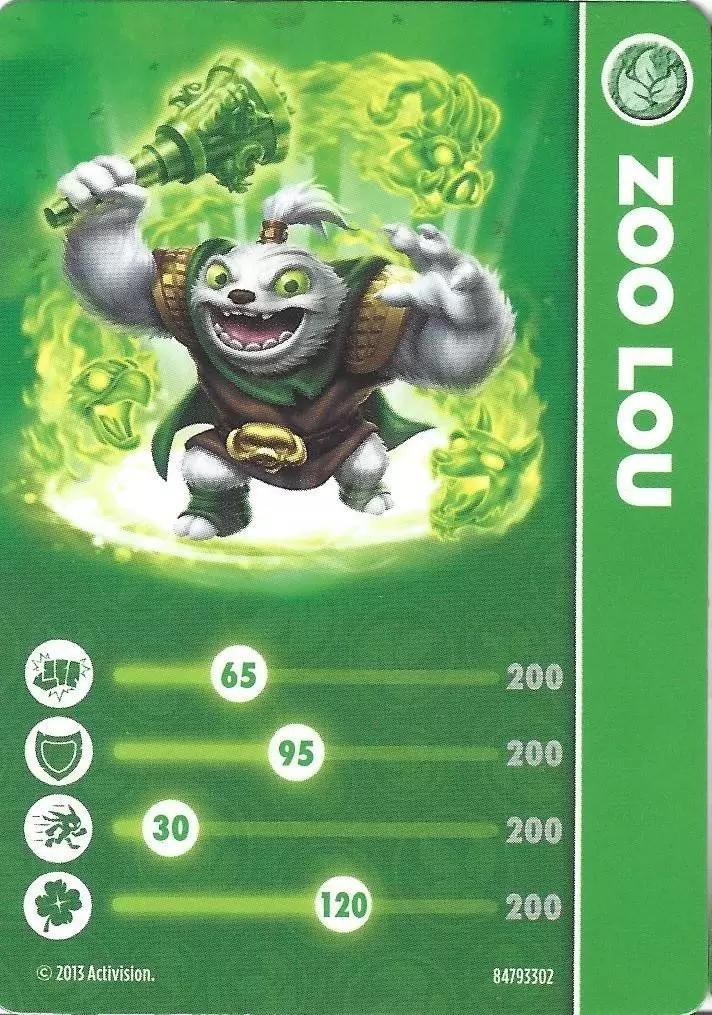 Skylanders Swap-Force Cards - Zoo Lou
