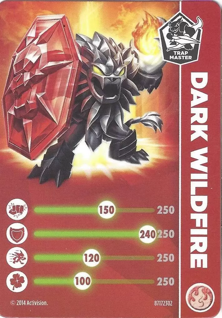 Skylanders Trap Team Cards - Dark Wildfire