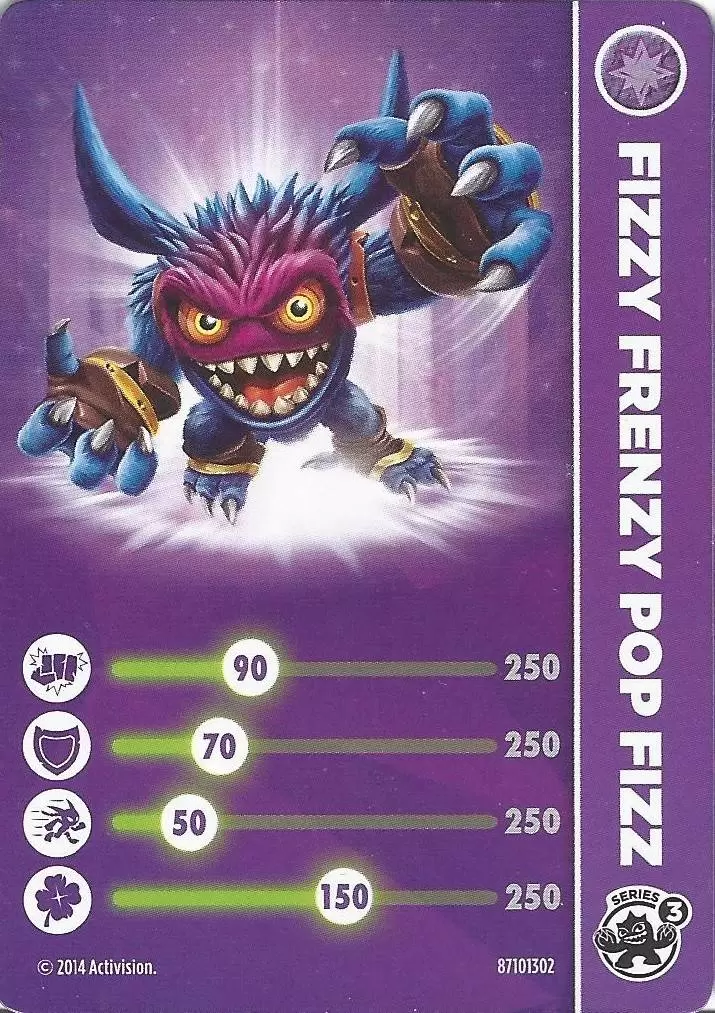 Skylanders Trap Team Cards - Fizzy Frenzy Pop-Fizz