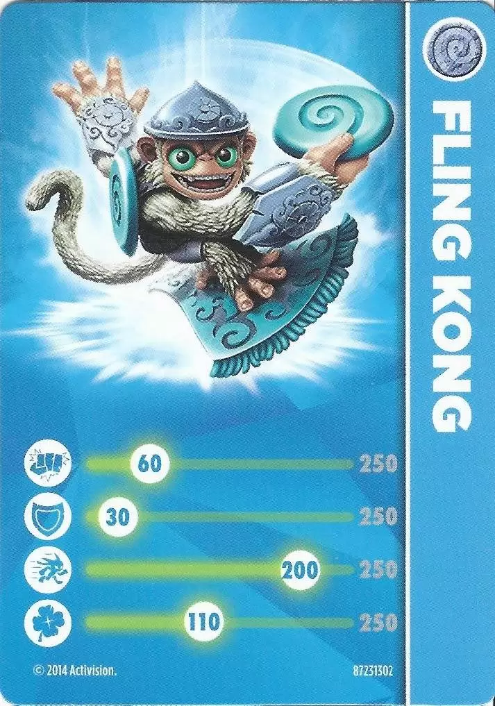 Cartes Skylanders Trap Team - Fling Kong