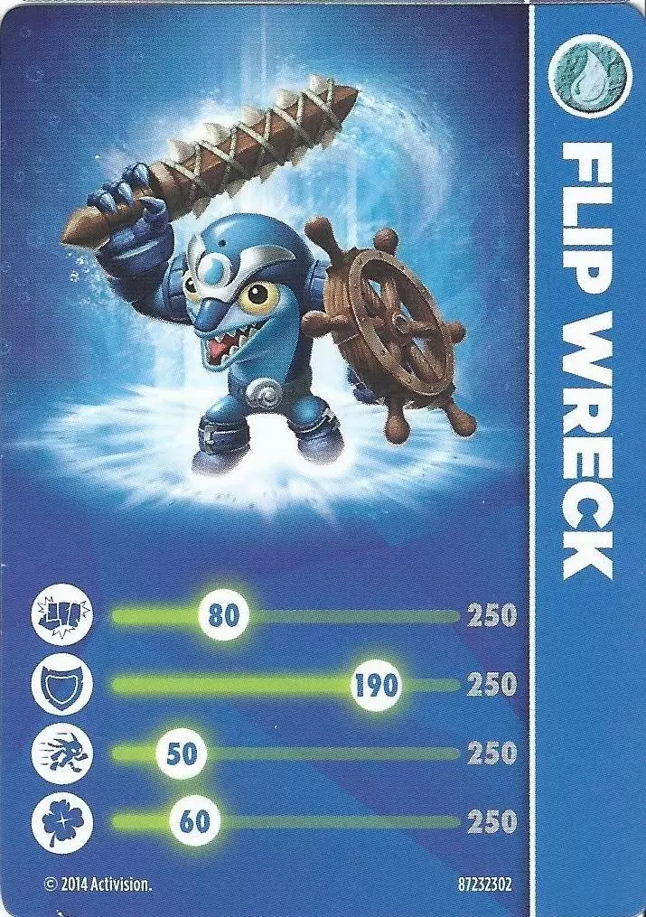 Skylanders Trap Team Cards - Flip Wreck