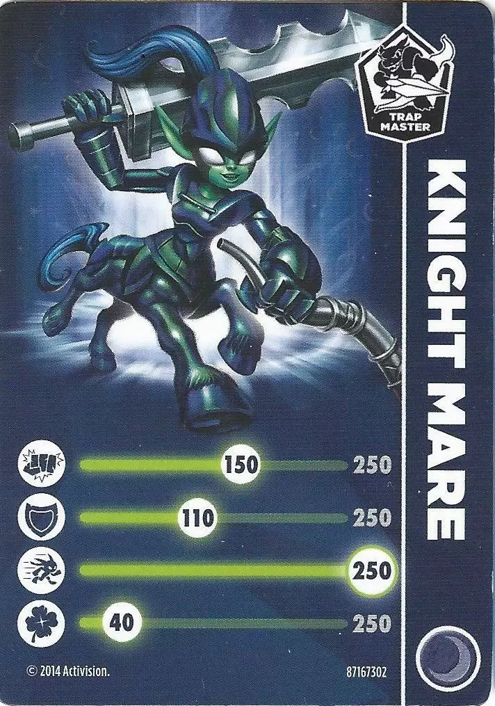 Skylanders Trap Team Cards - Knight Mare