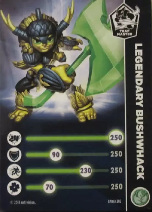 Skylanders Trap Team Cards - Legendary Bushwhack