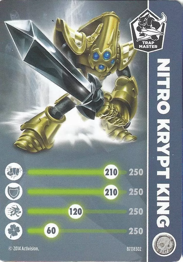 Skylanders Trap Team Cards - Nitro Krypt King