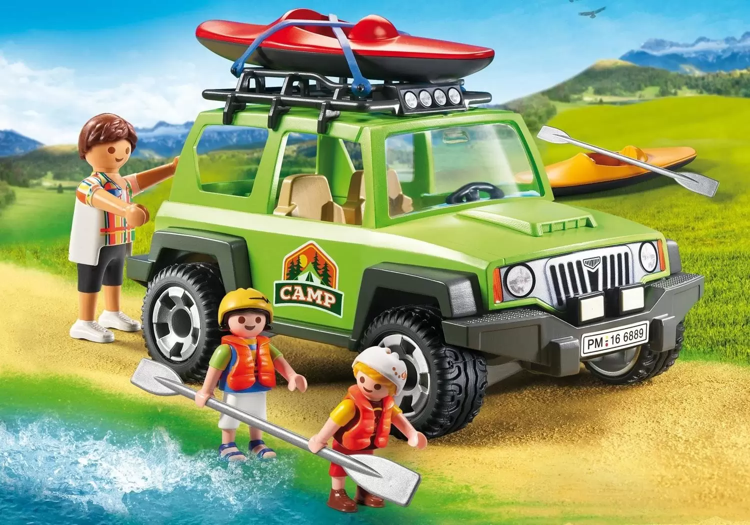 Playmobil en vacances - 4x4 de randonnée avec kayaks