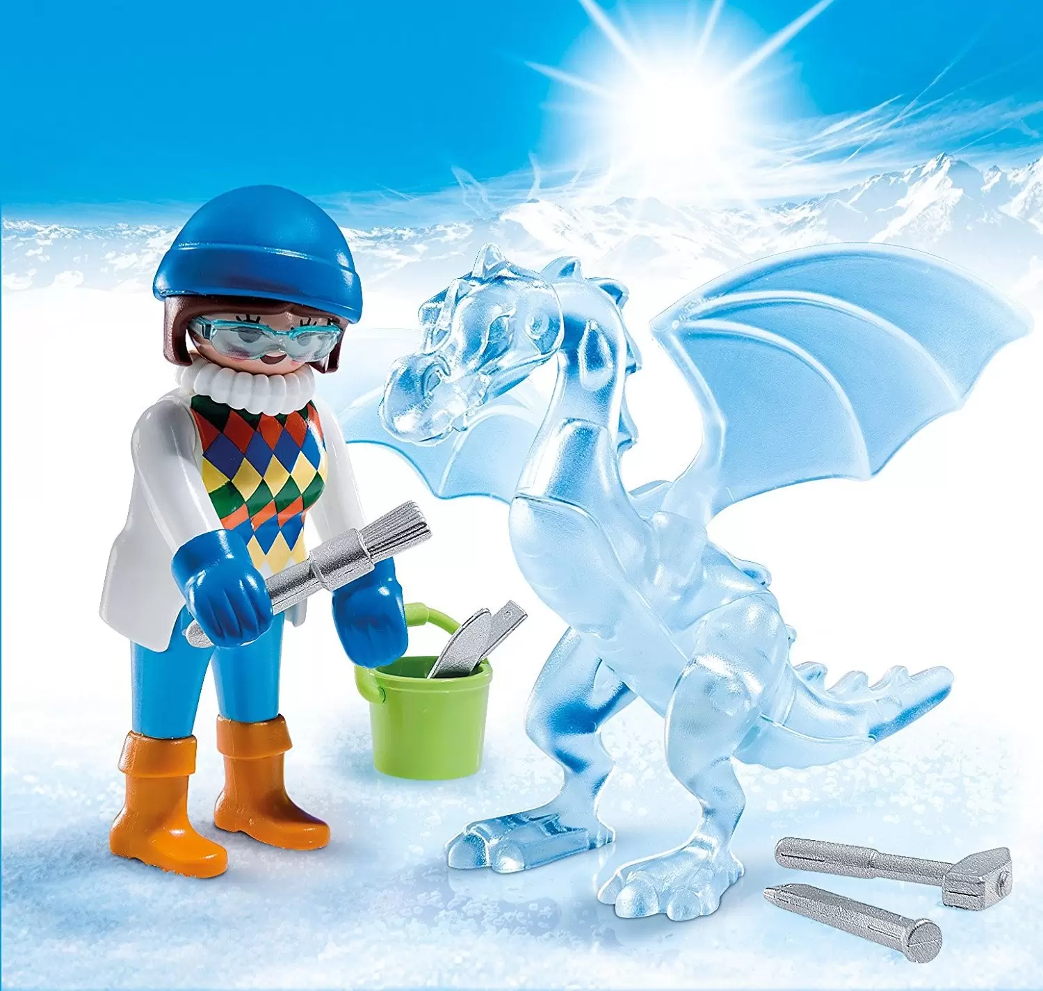 Playmobil SpecialPlus - Artiste avec sculpture de glace