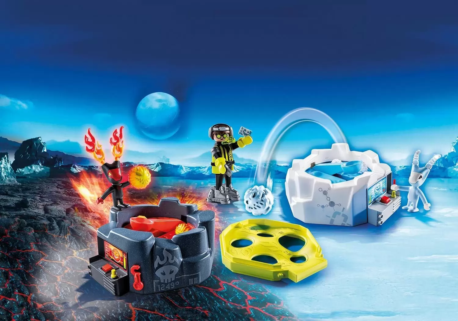 Playmobil Aventuriers - Zone de combat avec robots