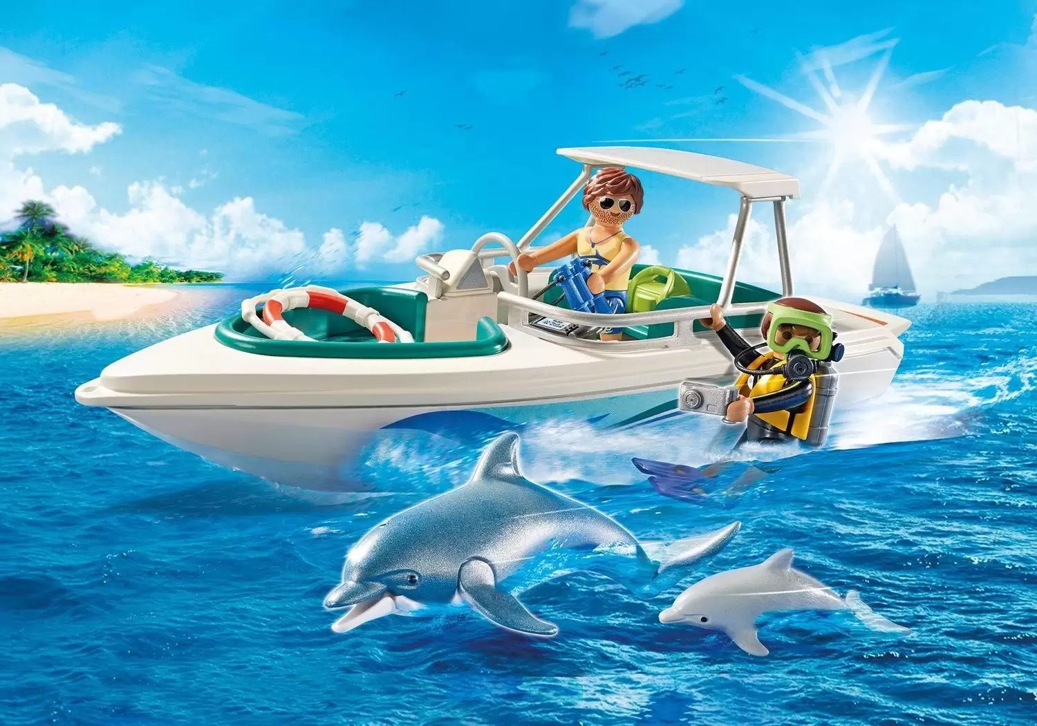 Playmobil Port & Harbour - Diving Trip with Speedboat