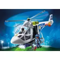 Police Helicopter with LED Searchlight
