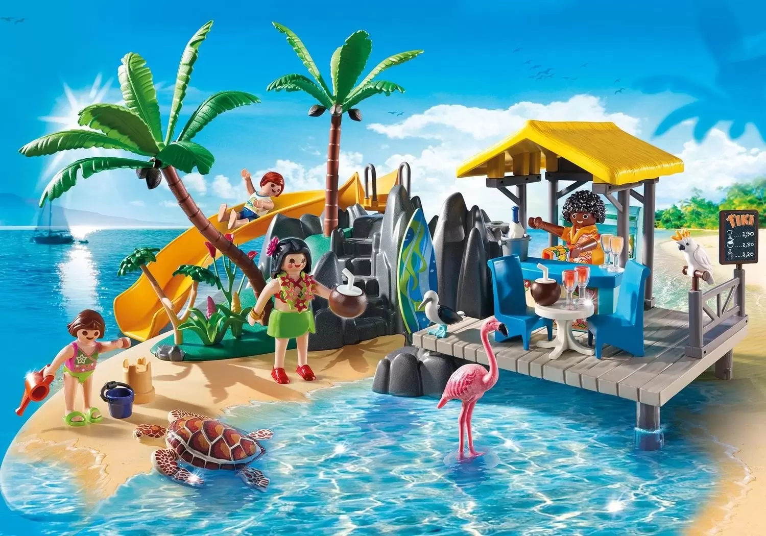 Playmobil en vacances - Ile avec vacanciers