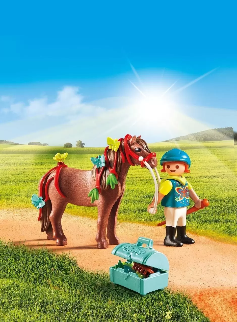 Playmobil équitation - Poney à décorer Papillon