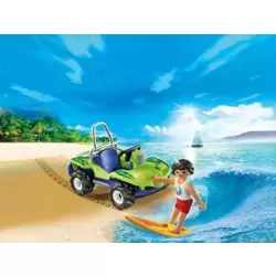 Surfer with Beach Quad