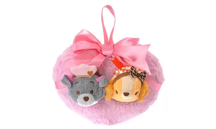 Tsum Tsum Plush Bag And Box Sets - Lady And The Tramp Valentine\'s Day Set  2017