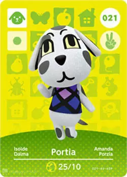 Animal Crossing Cards: Series 1 - Portia