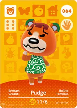 Animal Crossing Cards: Series 1 - Pudge