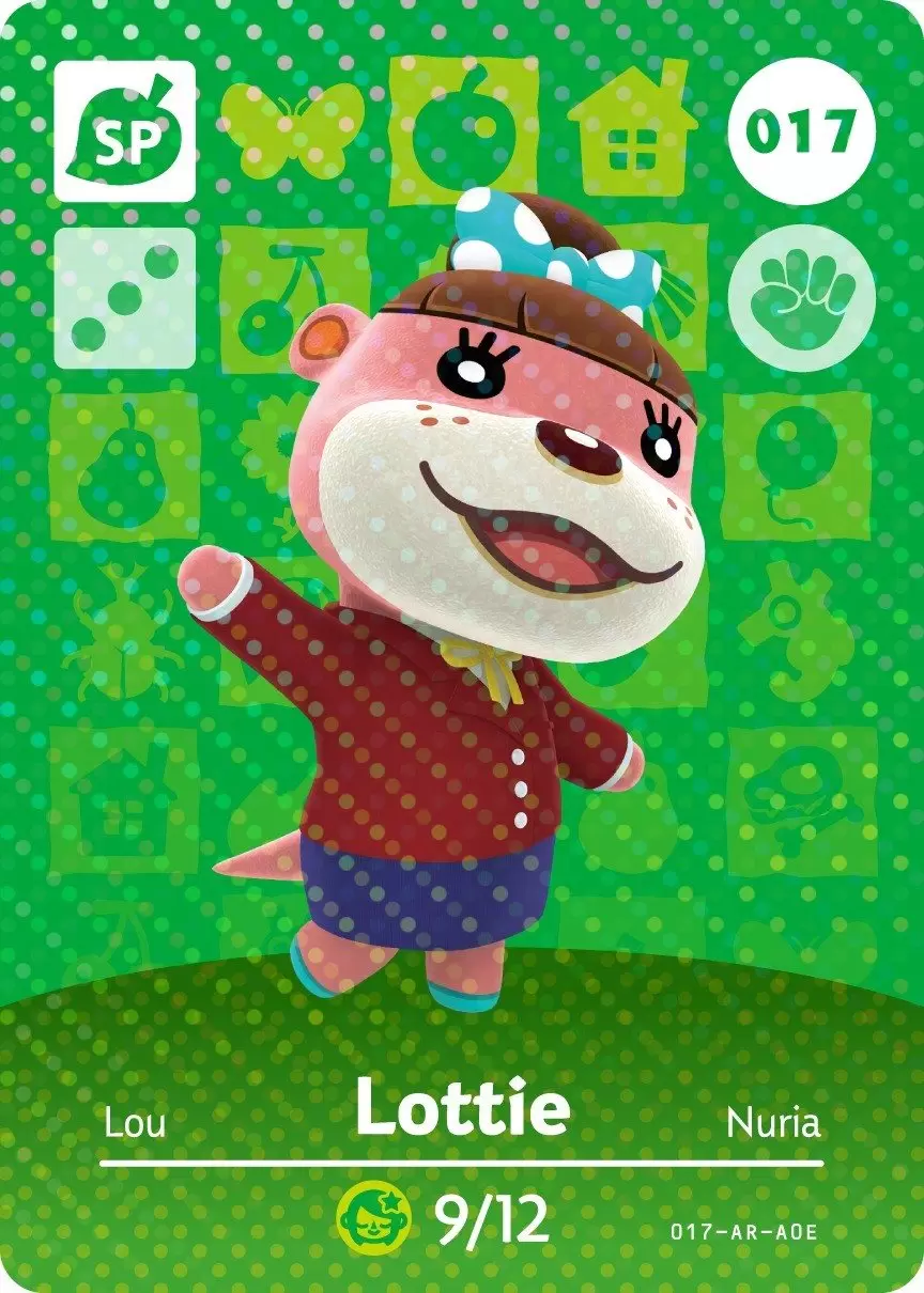 Animal Crossing Cards: Series 1 - Lottie
