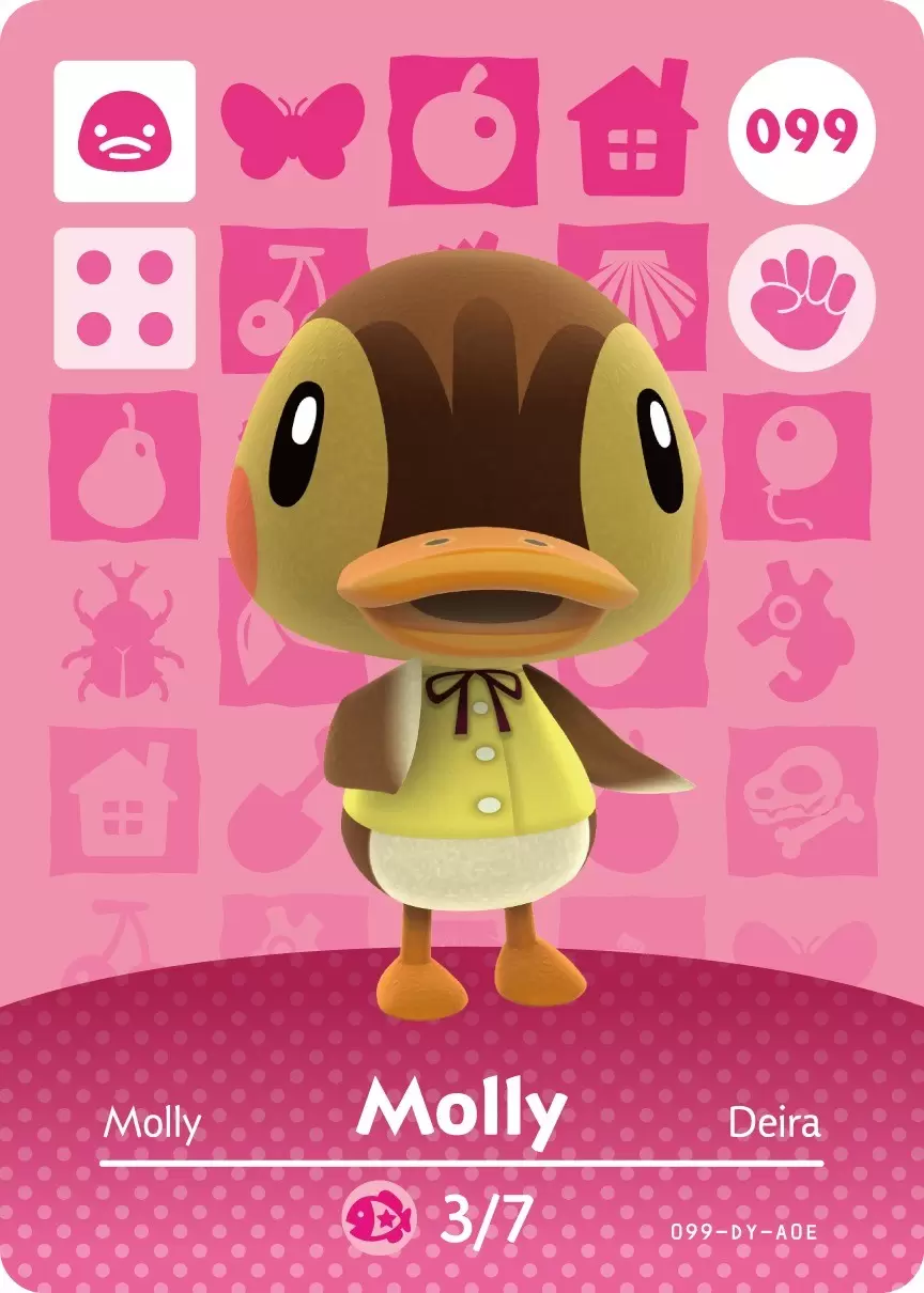 Cartes Animal Crossing: Série 1 - Molly