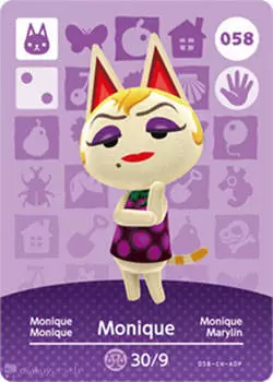Animal Crossing Cards: Series 1 - Monique