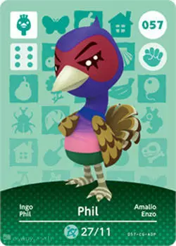 Animal Crossing Cards: Series 1 - Phil