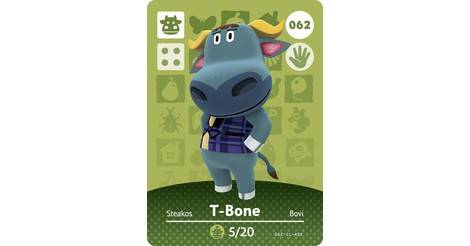T Bone Animal Crossing Cards Series 1 062