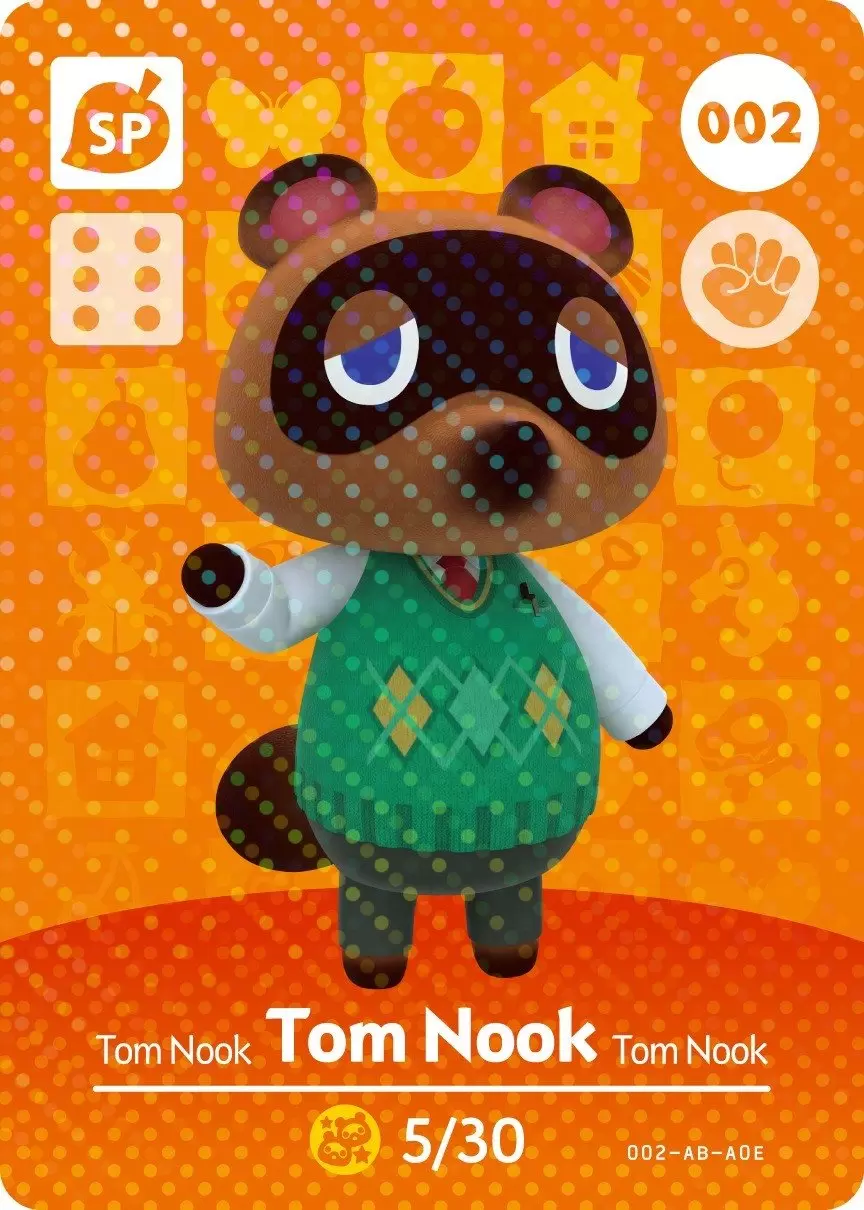Cartes Animal Crossing: Série 1 - Tom Nook