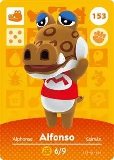Cartes Animal Crossing : Série 2 - Alphonse
