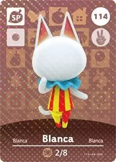 Cartes Animal Crossing : Série 2 - Blanca