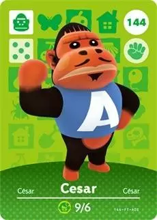 Cartes Animal Crossing : Série 2 - César
