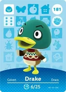 Animal Crossing Cards : Series 2 - Drake
