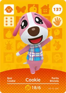 Cartes Animal Crossing : Série 2 - Cookie