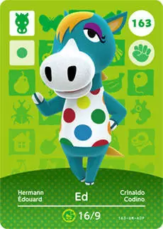 Cartes Animal Crossing : Série 2 - Edouard