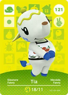 Cartes Animal Crossing : Série 2 - Fanny