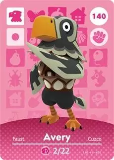 Animal Crossing Cards : Series 2 - Avery
