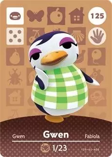Cartes Animal Crossing : Série 2 - Gwen