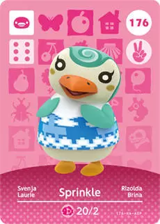 Animal Crossing Cards : Series 2 - Sprinkle