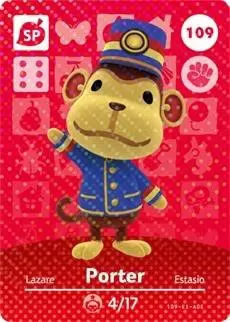 Animal Crossing Cards : Series 2 - Porter