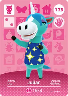 Animal Crossing Cards : Series 2 - Julian