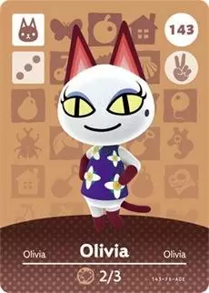Cartes Animal Crossing : Série 2 - Olivia