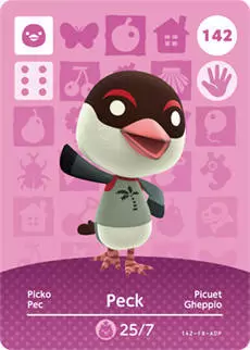 Animal Crossing Cards : Series 2 - Peck