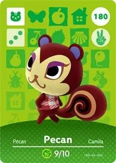 Cartes Animal Crossing : Série 2 - Pécan