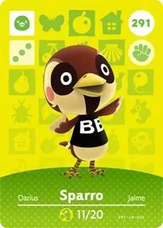 Animal Crossing Cards: Series 3 - Sparro