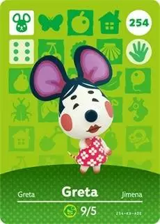 Cartes Animal Crossing : Série 3 - Greta