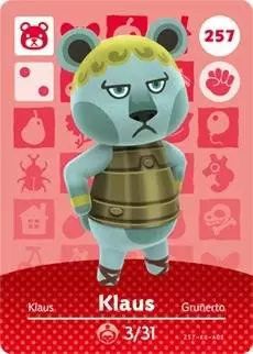 Animal Crossing Cards: Series 3 - Klaus