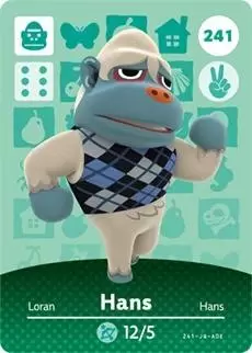 Animal Crossing Cards: Series 3 - Hans