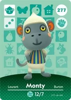Animal Crossing Cards: Series 3 - Monty