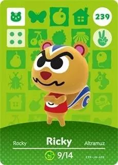Cartes Animal Crossing : Série 3 - Rocky