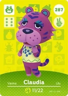Animal Crossing Cards: Series 3 - Claudia