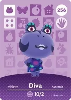 Cartes Animal Crossing : Série 3 - Violette
